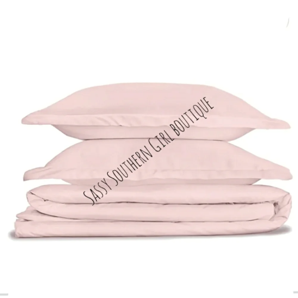 ⭐🆕 Blush pink GOT certified organic Duvet cover set